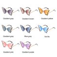 thumbnail image 2 of Luxury Diamond Y2K Eyewear Bling Sun Glasses Purple Sunglasses for Women Butterfly Sunglasses Ladies Shades BLUE BROWN, 2 of 8
