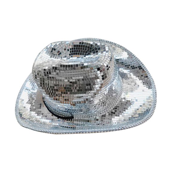Clearance! Baberdicy Hat New Prom Party Reflective Fisherman Cowboy Hat Performance Hat Prom Cowboy Hat Ba