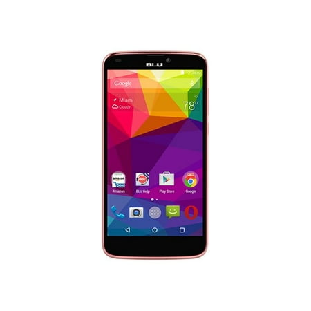 BLU Studio G Plus - 3G smartphone - dual-SIM - RAM 1 GB / 8 GB - microSD slot - LCD display - 5.5" - 854 x 480 pixels - rear camera 5 MP - front camera 0.3 MP - pink