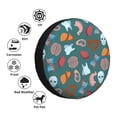 thumbnail image 4 of Goofa cute Skull organ Pattern Universal Tire Cover for Jeep, SUV, Truck, and Trailer – Waterproof, UV-Resistant,Easy to Install, Fits 14"-17" Tires-15 inch, 4 of 6