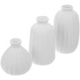 thumbnail image 6 of KALLORY 3 Pcs Modern Ceramic Vase Flower Arrangement Vase 12.5X7X7CM White, 6 of 8