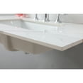 thumbnail image 5 of Leavader 37 Inches Luxurious Carrara White and Gold Sintered Stone Bathroom Vanity Top with Ceramic Basin and Backsplash - Three Faucet Hole, Cabinet Not Included, 5 of 8