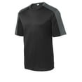 thumbnail image 5 of Sport-Tek PosiCharge Competitor Sleeve Blocked Tee-XS (Black/ Iron Grey), 5 of 6