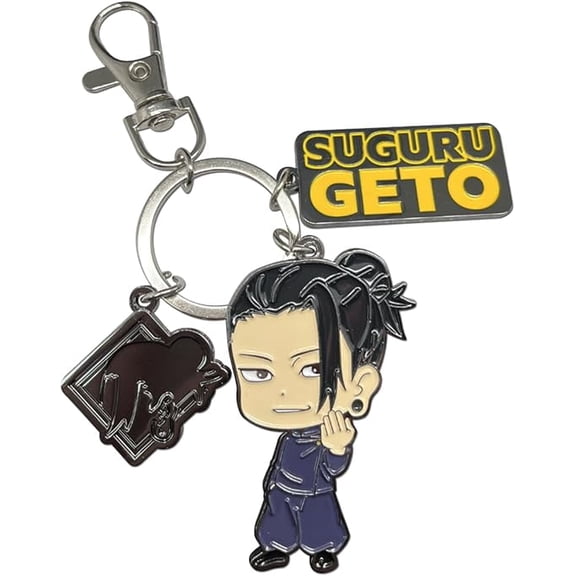 Key Chain - Jujutsu Kaisen S2 - Suguru Geto With Icon Three Charm Keychain