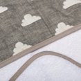 thumbnail image 3 of Living Serviette Textile à Capuche - Nuages Gris, 3 of 3