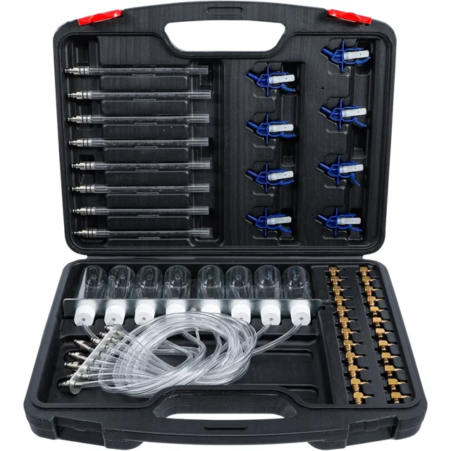 Medidor de FLUJO Common RAIL BGS 98106 con 32 adaptadores