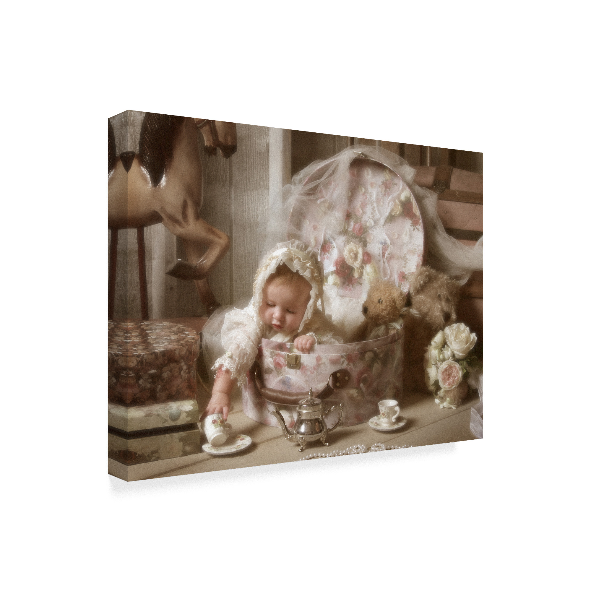 Trademark Fine Art 'Victorian Baby' Canvas Art by Liz Zernich