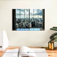 thumbnail image 3 of Elephant Stock New York City Window Wall Art - Horizontal Canvas Wall Art - Living Room Wall Decor - City Canvas - Black And Beige Decor - 12" x 8", 3 of 8