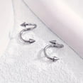 thumbnail image 1 of 2Pcs S Shape Lip Ring Stainless Steel Lip Piercing Ring Punk Stud Ear Stud Ring Earings Body Piercing Jewelry Set FJH, 1 of 5