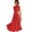 Red, variant on Women's Cutout Mock Neck Sleeveless Ruched Dress with Sheer Panels 95% polyester 5% spandex for a Flattering Fit