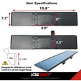 thumbnail image 5 of ICBEAMER 15.8" Car Rear View Mirror, HD Blue Tint, Panoramic Wide Angle Flat Surface, 2 Interior Retractable Rubber Clips, Anti Glare, Automotive Accessories Universal for Truck, Car, SUV, 1 Pack, 5 of 9