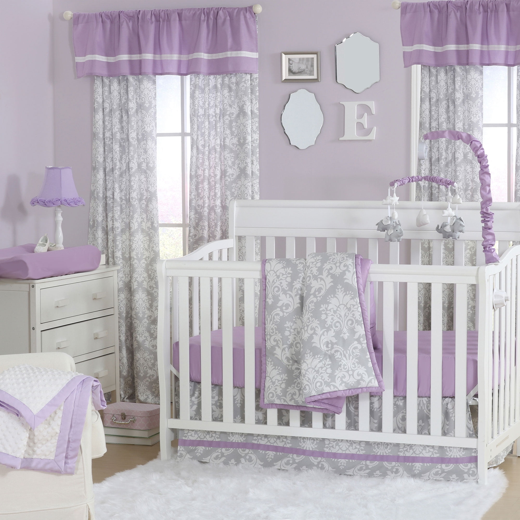 purple and grey nursery ideas