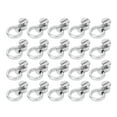 thumbnail image 1 of D Ring Rivets, 20 Pcs Zinc Alloy Iron Ball Post Head Buttons Stud Screw Rivets D Ring Rivets Flat Cap Screw Posts Stud for DIY Leather Belt Collar Handbag Phone Case, 1 of 7
