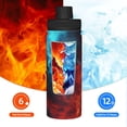 thumbnail image 5 of Honeii Red And Blue Fire Print 18OZ Sports Insulated Kettle,Double-Walled Stainless Steel Water Bottle with Leak-Proof Lid, Perfect for Outdoor, Sports, and Travel, 5 of 7