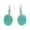 Green Turquoise, variant on AeraVida Minimalist Green Turquoise Ovals Sterling Silver Hook Dangle Earrings