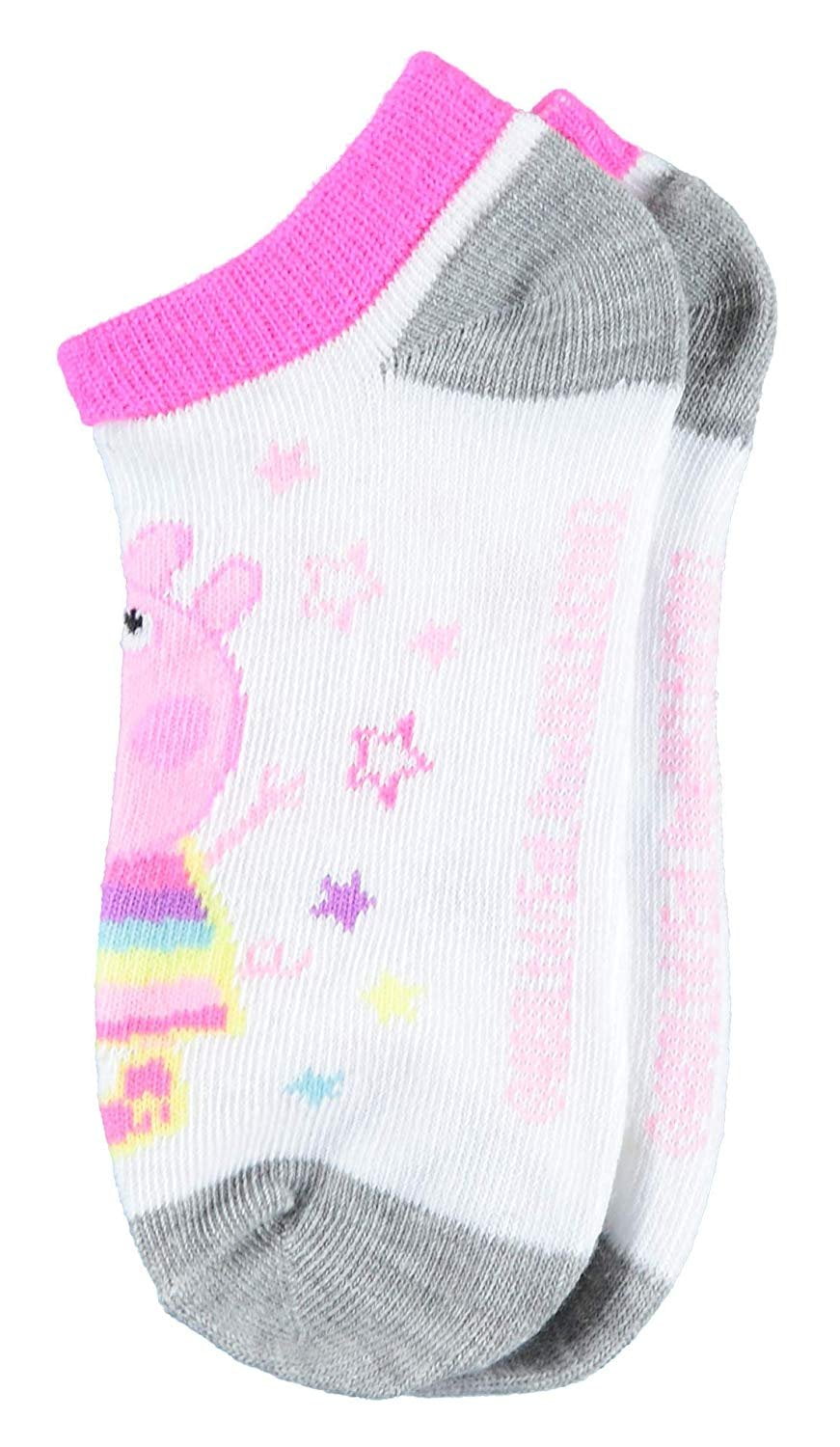 Kids Socks 6-Pair Set Peppa Pig Girls Multipack Socks Follow The Adventure