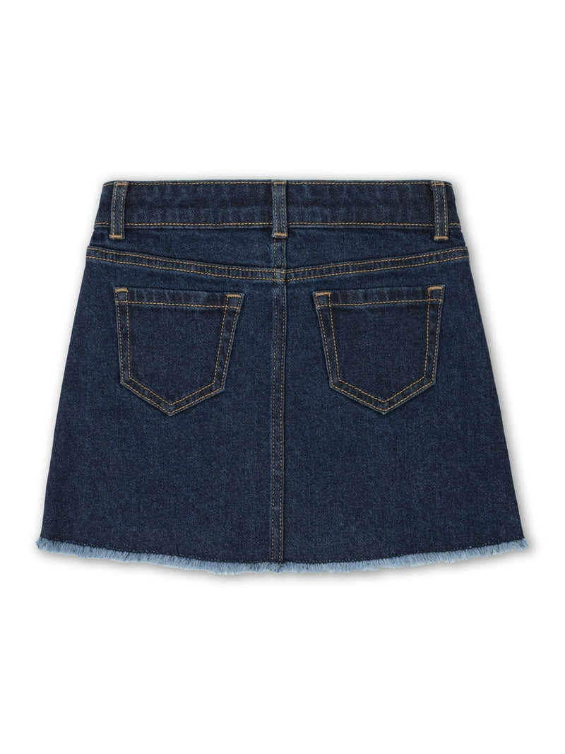 Wonder Nation Girls Denim Skirt, Sizes 4-18 & Plus - Walmart.com