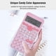 thumbnail image 3 of Calculadora científica, rosa delgada y portátil, pantalla de dos líneas, cálculo multifuncional, adecuada para estudiantes u oficinas, 3 of 5