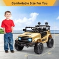 thumbnail image 3 of Royalbelle Khaki 12V Ride On Truck, Electric Car with Parent Remote Control, 3 of 7