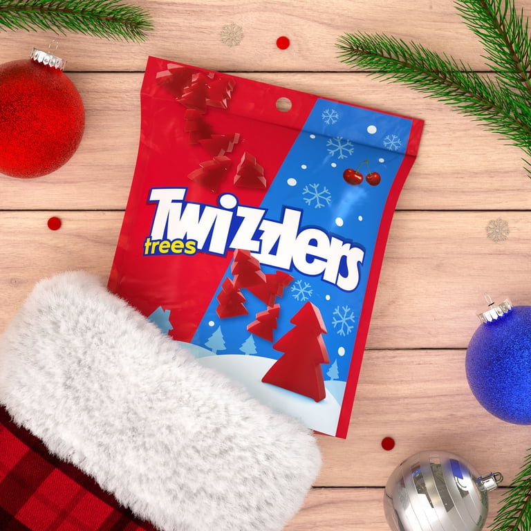 Twizzlers Cherry Flavored Trees, Christmas Holiday Candy Stocking