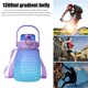thumbnail image 3 of Botella de agua gradiente para deportes al aire libre a prueba Ehuebsd de fugas marcador de tiempo tazas de agua para entrenamiento en casa fiesta de vacaciones, 3 of 7
