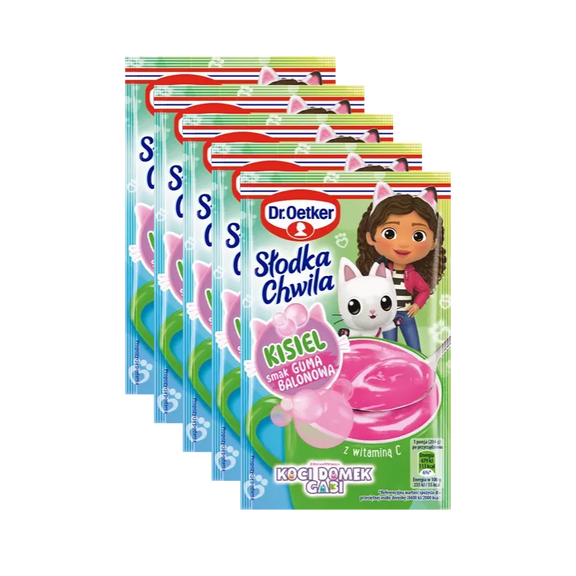 Dr. Oetker instant jelly dessert BUBBLE GUM -5pc.-