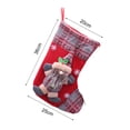 thumbnail image 6 of Vnanda Christmas Stocking Classic Red & Black Buffalo Plaid Stockings for Family Holiday Christmas Party Decorations, 6 of 8