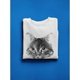 thumbnail image 3 of Cat Face Drawing Sweatshirt Women -Image by Shutterstock, Female x-Large, 3 of 4