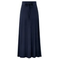 thumbnail image 4 of MIXUE Womens Skirts Solid Color Sports Casual Commuting Loose Elastic Waist Skirt Holiday Wear,Blue,XXXL, 4 of 4