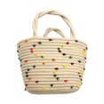 thumbnail image 1 of Summer Handbag Clothing Matching Contrast Color Exquisite Cotton Rope Woven Women Wrist Bag, 1 of 5