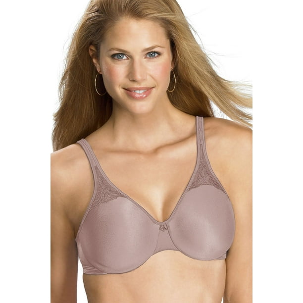 Bali Passion for Comfort 3385 Passion For Comfort Seamless Minimizer  Underwire Bra - Size 40D, White 