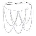 thumbnail image 1 of Thigh Chain Multi-layer Rhinestones Women Sexy Sparkling Leg Chain for Club, 1 of 8