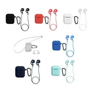 ziyahihome For Airpods Wireless Earphone Headset Box Portable Silicone Case Cover Dust Proof Shockproof Shell