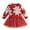 Red, variant on vdgthytj Toddler Baby Girls Christmas Dress Snowflake Crewneck Long Sleeve Mesh Holiday Party Tulle Dress
