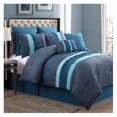thumbnail image 6 of 8-Piece Lawrence Comforter Set Teal/Grey, Queen, 6 of 6