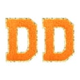 thumbnail image 1 of Parche de letra Uxcell Chenille de 2.2" autoadhesivo D para reparación de ropa (Naranja, paquete de 2), 1 of 6