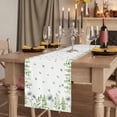 thumbnail image 2 of Table Runners 72 Inches Long Dress Scarves, Farmhouse Botancial Farmhouse Kitchen/Dining Table Runner, Coffee Tablerunners, Pastoral Daisy Leaves Watercolor 16x72 Inch, 2 of 9
