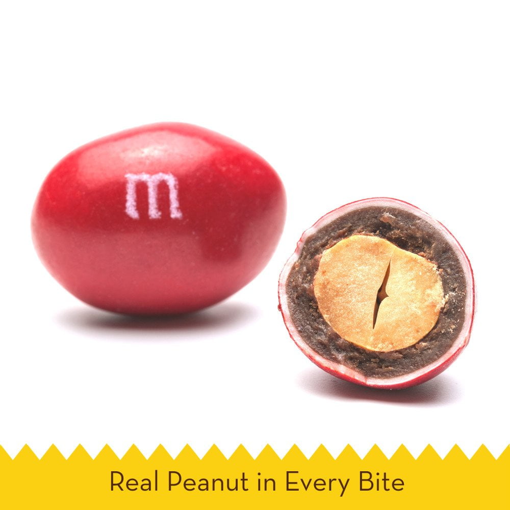 M&M'S Peanut Milk Chocolate Candy Movie Theater Box Bulk Pack, 3.1 oz Box (Pack of 12)