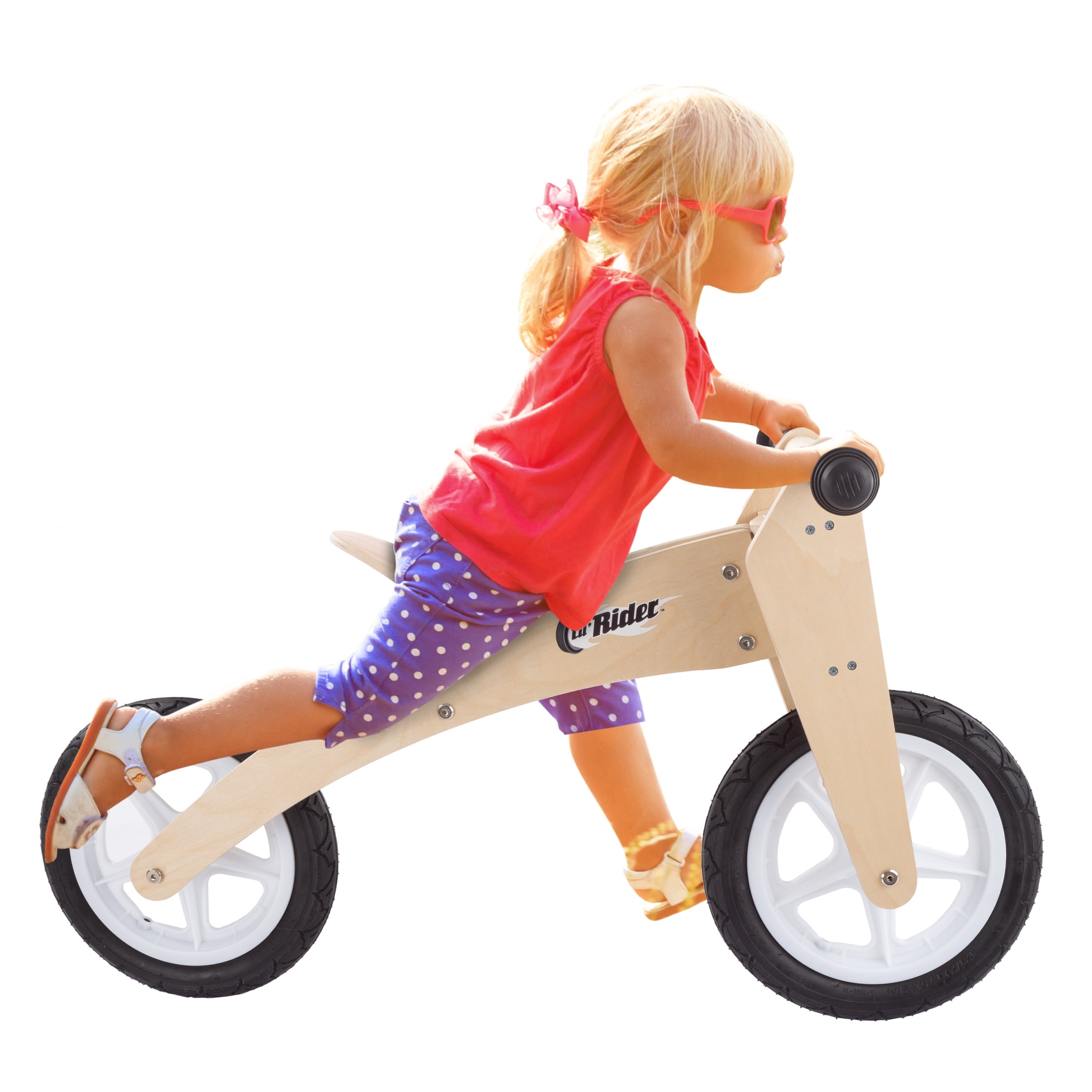 3-in-1 Balance Bike – Multistage Wooden Walking Beginner Tricycle by Lil'  Rider 