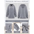 thumbnail image 7 of STARVNC Women Drawstring Long Sleeve Kangaroo Pocket Hoodie, 7 of 7