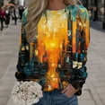 thumbnail image 2 of Durtebeua Long Sleeve Sweatshirts Casual Loose Fit Pullovers Tops Sweatshirts For Women Loose Fit Hoodie, 2 of 4