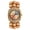 B, variant on Women's Analog Quartz Bohemian Tonneau Watch: Handmade retractable strap decompression beads Arabic numerals and petal-decorated dial