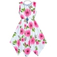 thumbnail image 1 of Girls Dress Rose Flower Hanky Hem Princess 8 Years, 1 of 9