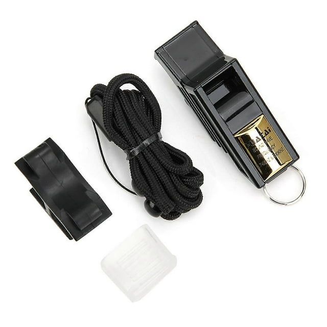 Basketball Referee Whistle, Survival Whistle, Camping Whistle, Emergency Whistle, Rescue Whistle, Black and Gold