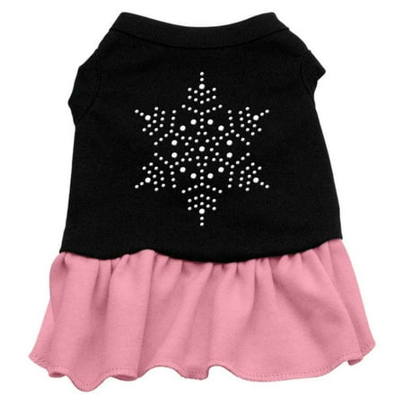 Pet Dog Cat Dress Rhinestone, "Snowflake"