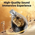 thumbnail image 5 of Kefine Quatio HiFi in Ear Monitor headphone,Wired Earbuds no Mic IEM Bass with 2DD+2BA Hybrid,3 Tuning Nozzles,with Detachable Cable for musicians, 5 of 9