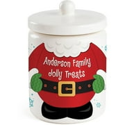 Santa's Belly Personalized Treat Jar