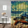 thumbnail image 2 of Fenyluxe Turtle Shower Curtain Set, Chic Modern Bathroom Decor with Hooks, Polyester Fiber Bathroom Shower Curtain for Bathroom 36"x72, 2 of 7