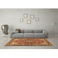 thumbnail image 3 of Ahgly Company Indoor Round Medallion Brown Traditional Area Rugs, 8' Round, 3 of 4
