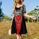 thumbnail image 5 of Paul Klee - Vestido de manga corta con bloques de color Castle and Sun Klee y firma Vestido largo de mujer Vestido, 5 of 8